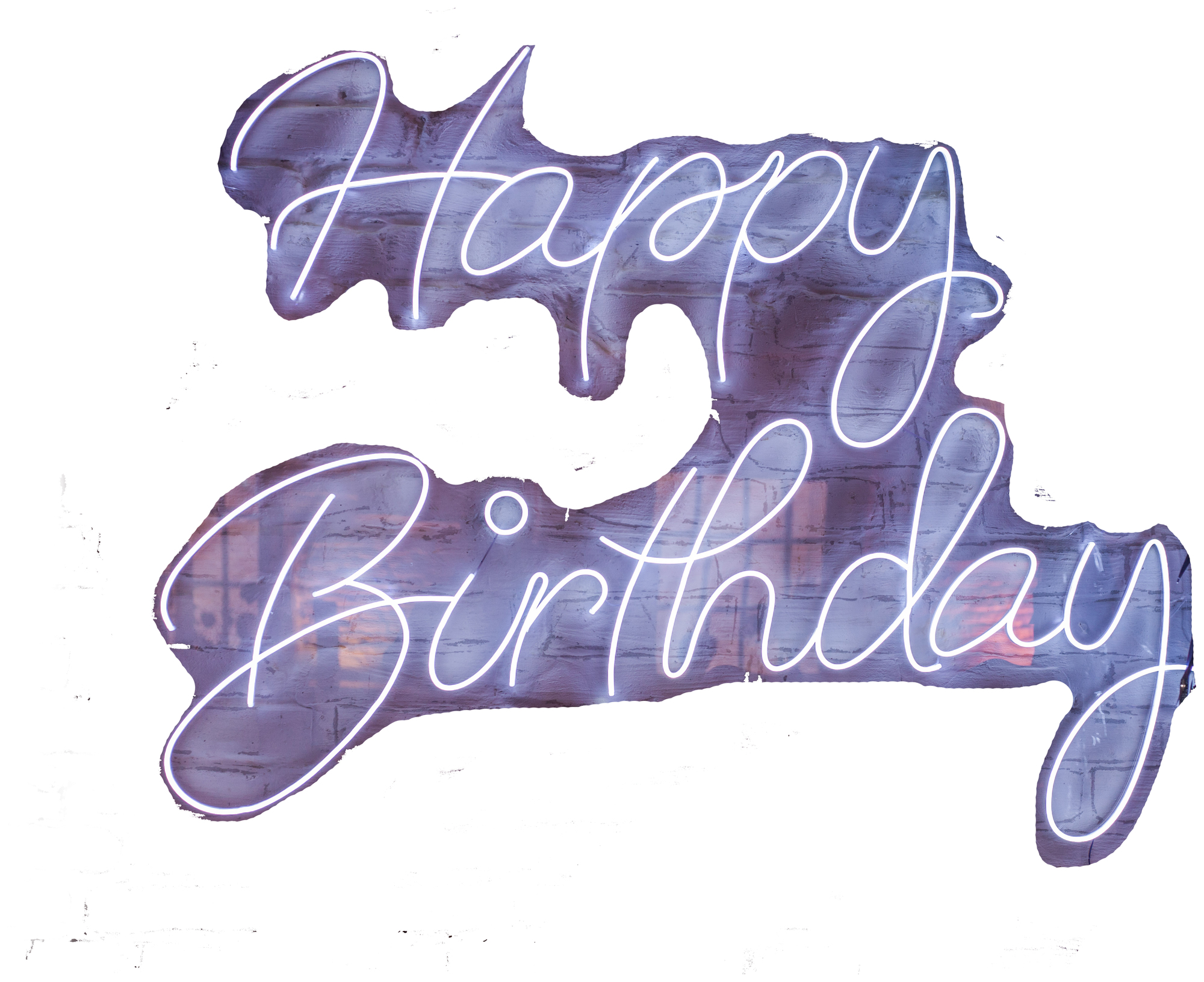 Неоновая надпись HAPPY BIRTHDAY