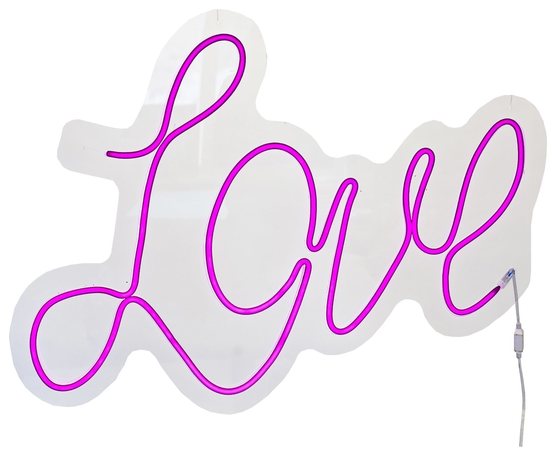 Неоновая надпись LOVE